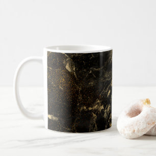 Schwarze Kunst Design Abgenutzte Grunge-Ästhetik G Kaffeetasse