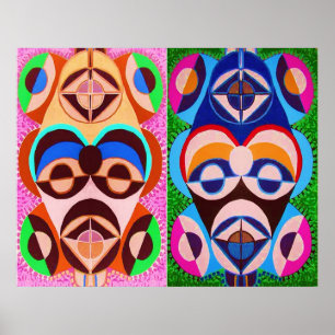 SCHWARZE Kunst in COLOR - Meinungsfreiheit Poster