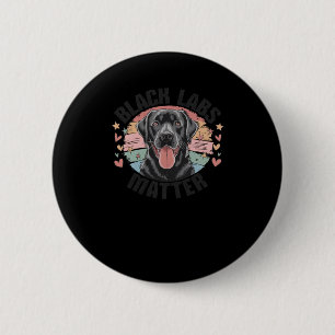 Schwarze Labrador Funny Labrador Grafik-T-Shirt-Au Button