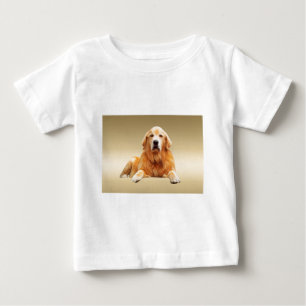 Schwarze Labrador-Hund Wasserfarben-Kunstmalerei Baby T-shirt