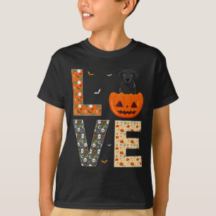 Schwarze Labrador-Hunde Liebhaber Jungen Mädchen L T-Shirt