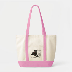 Schwarze Labrador-Mama-Tasche Tragetasche