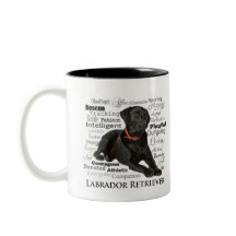 Schwarze Labrador-Merkmal-Tasse