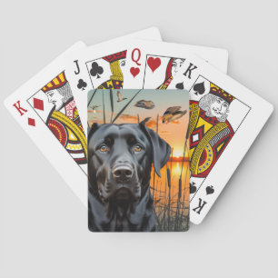 Schwarze Labrador Playing Cards, Labrador Retrieve Spielkarten