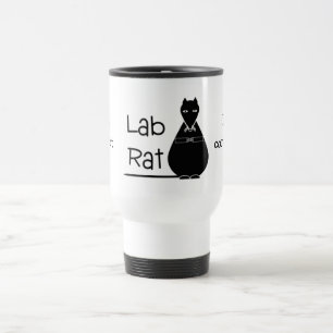 Schwarze Labrador-Ratten-Reise-Tasse Reisebecher