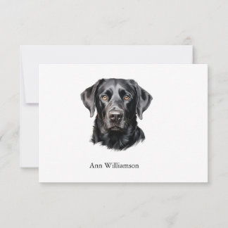 Schwarze Labrador Retriever Dankeskarten Dankeskarte