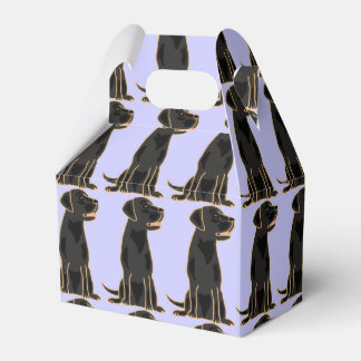 Schwarze Labrador Retriever Geschenkboxen Geschenkschachtel