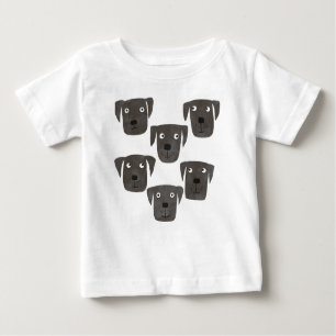 Schwarze Labrador Retriever Hunde Baby T-shirt