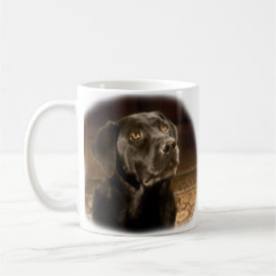 Schwarze Labrador-Retriever-Tasse Kaffeetasse