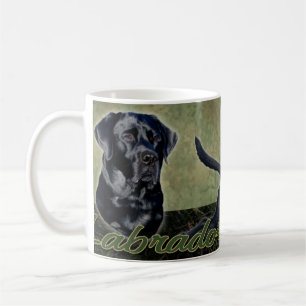 Schwarze Labrador-Retrievercollage Tasse
