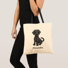 Schwarze Labrador-RetrieverhundeName-Taschentasche Tragetasche