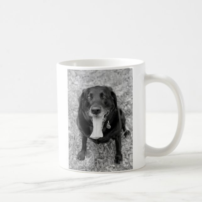 Schwarze Labrador-Tasse Kaffeetasse (Rechts)