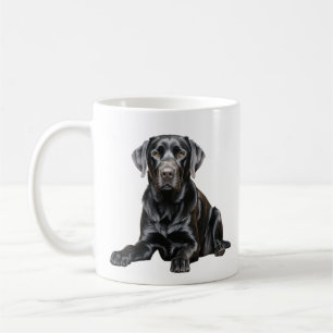 Schwarze Labrador-Tasse Kaffeetasse