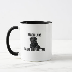 Schwarze Labradors machen das Leben besser! – Beid Tasse