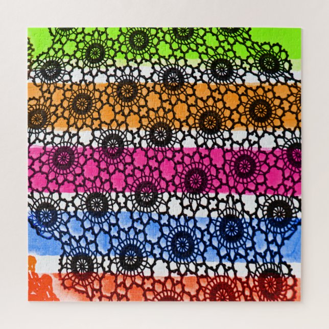 Schwarze Lackkunst Puzzle (Vertikal)