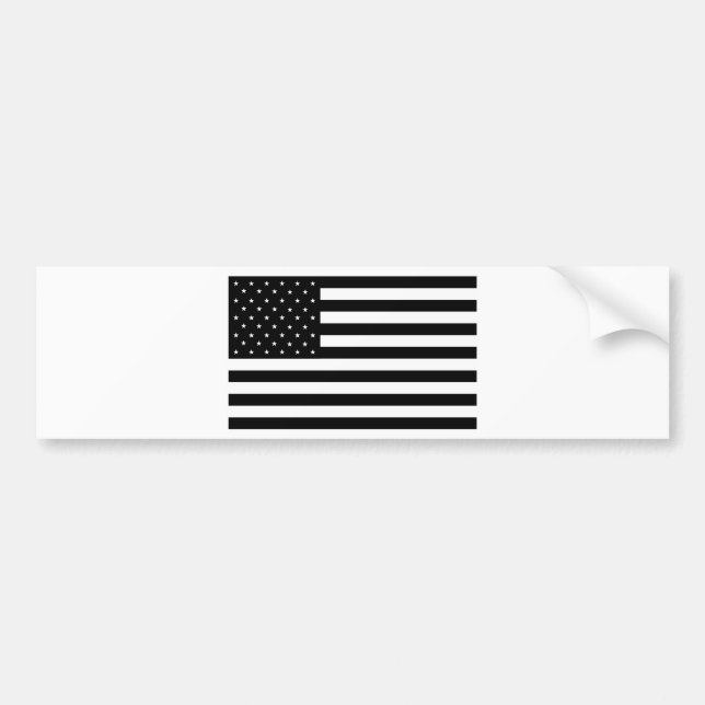 Schwarze Land-Flagge des USA-(USA) Autoaufkleber (Vorne)