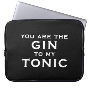 Schwarze Laptoptasche. Du bist der Gin zu meinem T Laptopschutzhülle