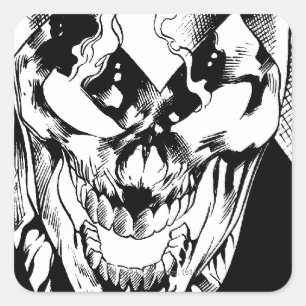 Schwarze Laterne Quadratischer Aufkleber