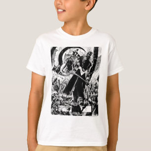 Schwarze Laternen-Korps-Platte - Schwarzweiss T-Shirt