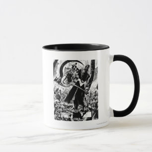 Schwarze Laternenkorps - Schwarzweiß Tasse