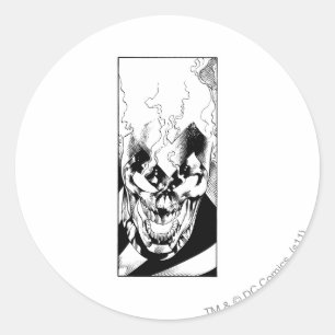 Schwarze Lattern Runder Aufkleber