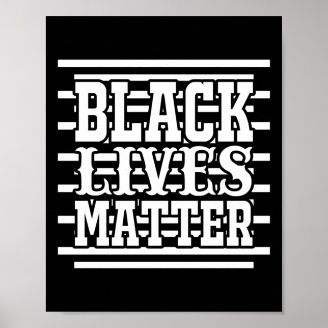 Schwarze Leben (1) Aufkleber Poster (Vorne)
