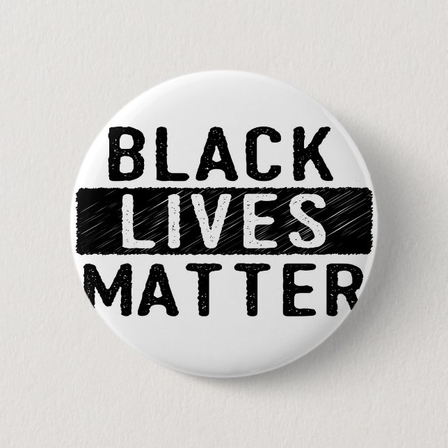 Schwarze Leben-Angelegenheit - mutiger Entwurf - Button (Vorderseite)