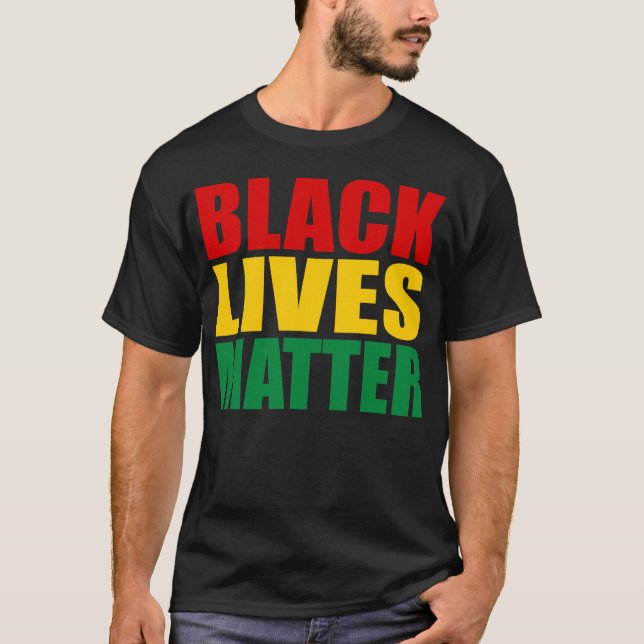 "SCHWARZE LEBEN-ANGELEGENHEIT" T-Shirt (Vorderseite)