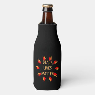 Schwarze Leben-Angelegenheits-Flasche cooler Flaschenkühler