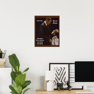 SCHWARZE LEBEN GELTEN  BARACK OBAMA   POSTER