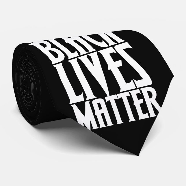 Schwarze Leben Krawatte (Gerollt)
