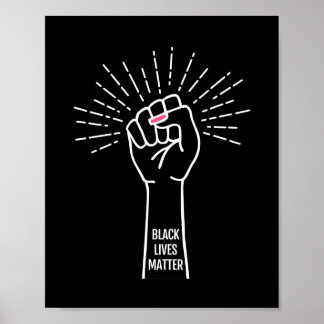Schwarze Leben Materie, weibliches Poster