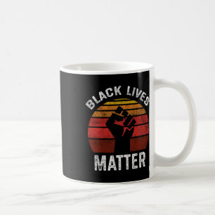 Schwarze Leben Problem Blm Retro Männer Frauen Kin Kaffeetasse