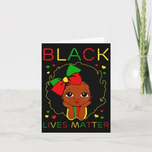 Schwarze Leben Problem Kleine Melanin Prinzessin S Karte