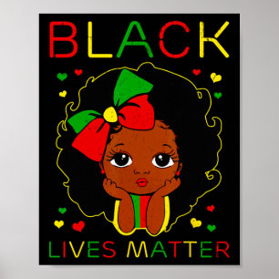 Schwarze Leben Problem Kleine Melanin Prinzessin S Poster