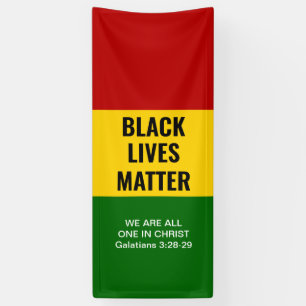 SCHWARZE LEBEN SIND BEI CHRISTEN Christlichen BHM Banner