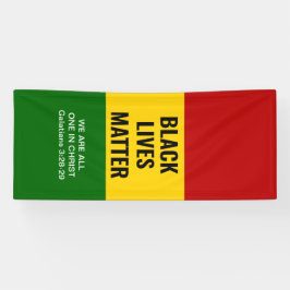 SCHWARZE LEBEN SIND BEI CHRISTEN Christlichen BHM  Banner