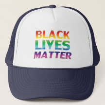 Schwarze Leben sind von Regenbogen-Zeittypografie