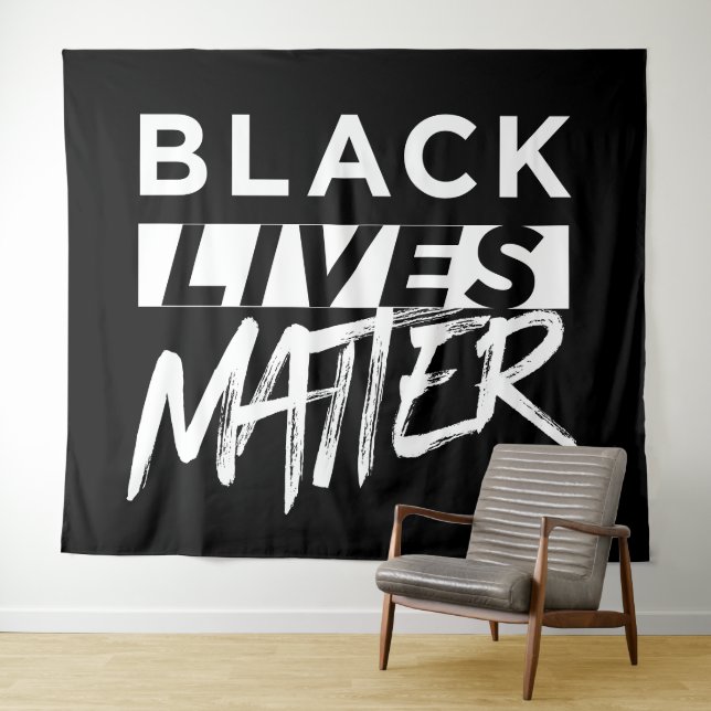Schwarze Leben sind wichtig riesig Wandteppich (Beispiel (Horizontal))