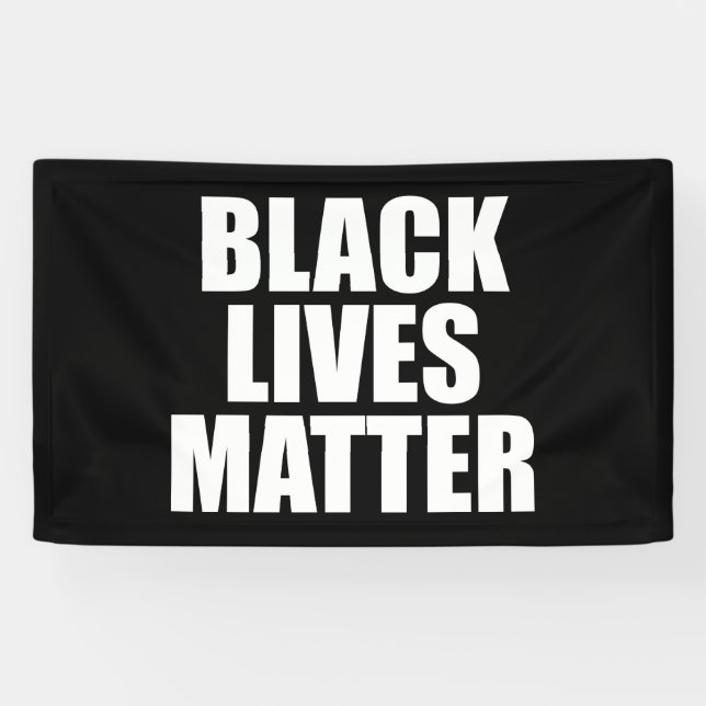 Schwarze Leben zählen Banner (Horizontal)