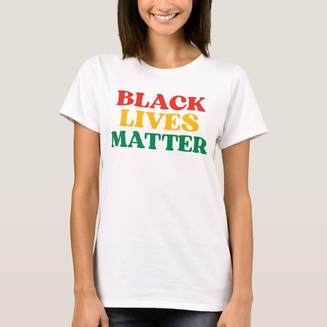 Schwarze Leben zählen T-Shirt (Vorderseite)