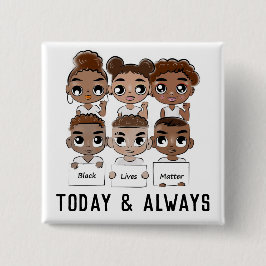 Schwarze Leben zählt heute und immer Button