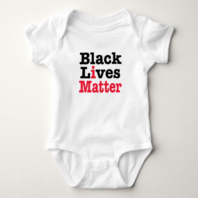 Schwarze Lebensfrage Baby Strampler (Vorderseite)