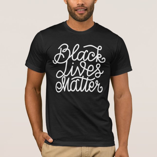 Schwarze Lebensfrage T-Shirt (Vorderseite)