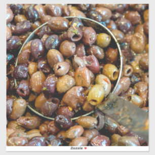 Schwarze Leccino Olive Aufkleber