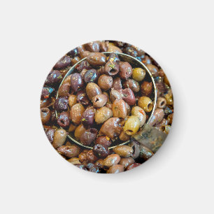 Schwarze Leccino Olive Magnet