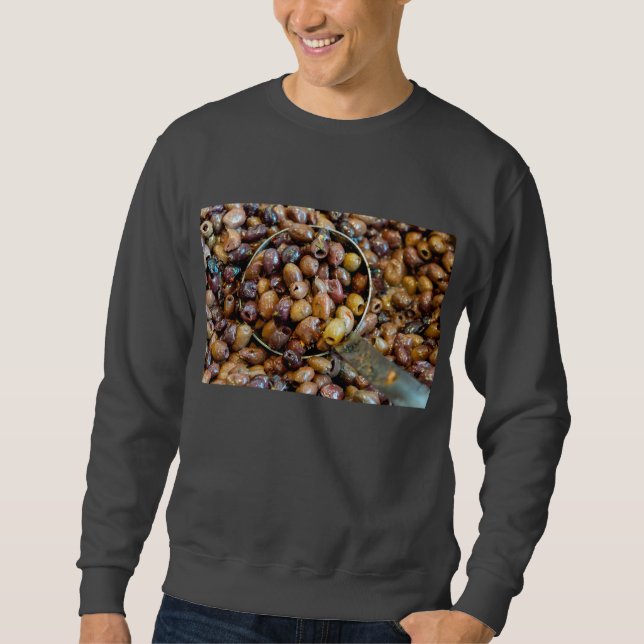 Schwarze Leccino Olive Sweatshirt (Vorderseite)