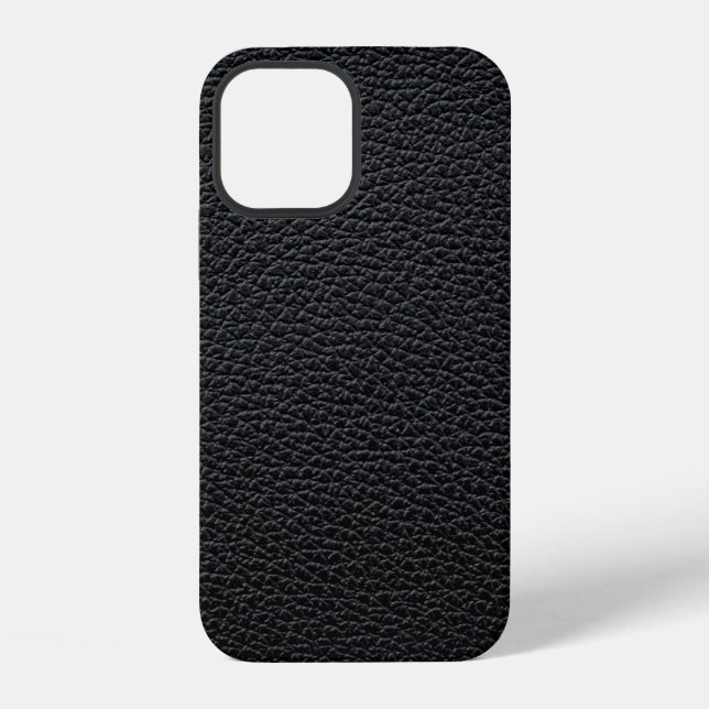 Schwarze Ledertextur oder Hintergrund. Leder,Textu iPhone Hülle (Rückseite)