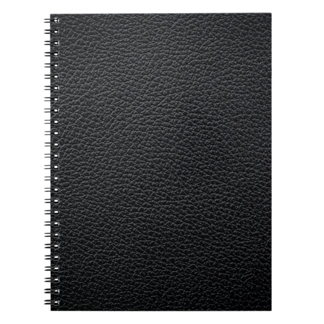 Schwarze Ledertextur oder Hintergrund. Leder,Textu Notizblock (Vorderseite)