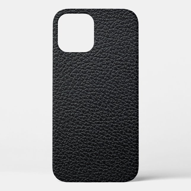 Schwarze Ledertextur oder Hintergrund. Leder, Texu Case-Mate iPhone Hülle (Rückseite)